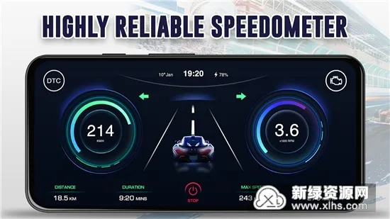 Speedometer One(GPS)v1.9.8 Ѱͼ